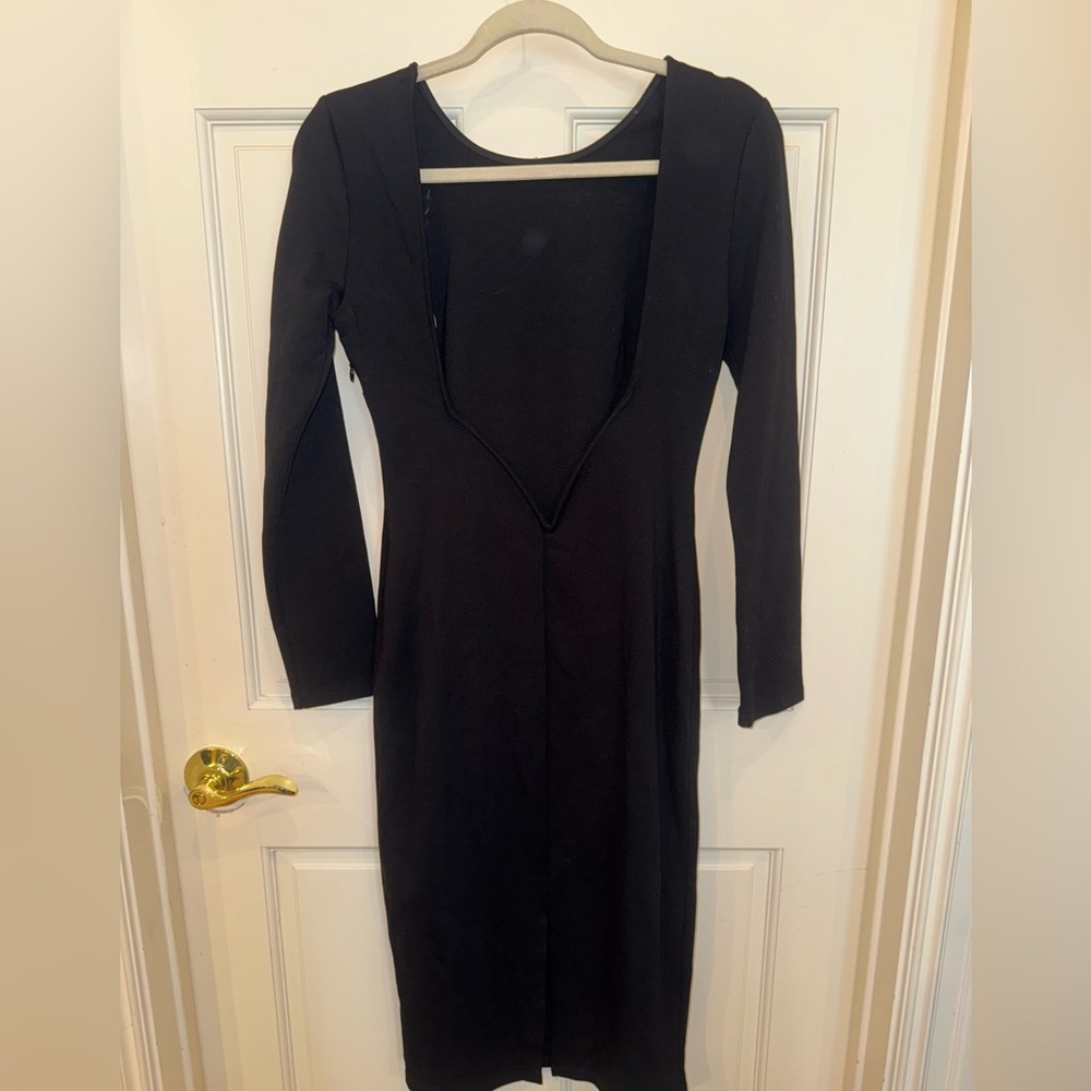 Lulu's Va Va Voom black backless midi dress - Picture 7 of 10